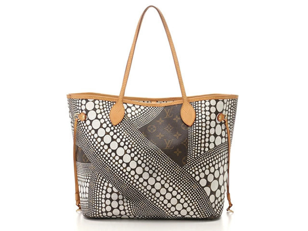 LOUIS VUITTON Neverfull Tote Bag Pumpkin Dot Monogram